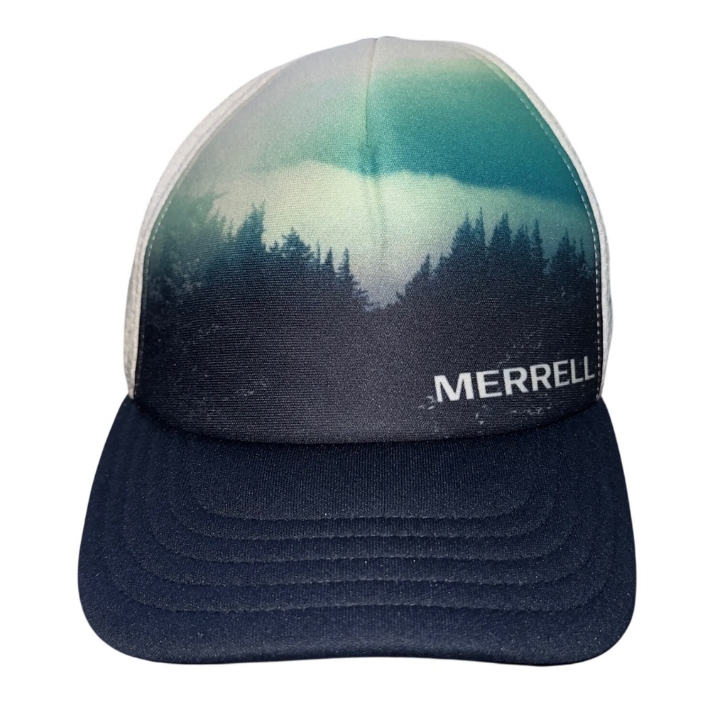 Merrell Navy Print Trailhead Foam Trucker Hat‎ Size OSFM